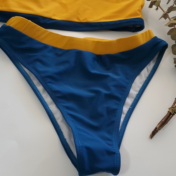 Fashion Nova 2 pc High Cut Bikini Suit - Picture 3 of 4